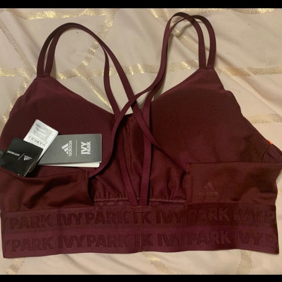 Adidas Ivy Park Bra Maroon Size Small - Picture 2 of 3